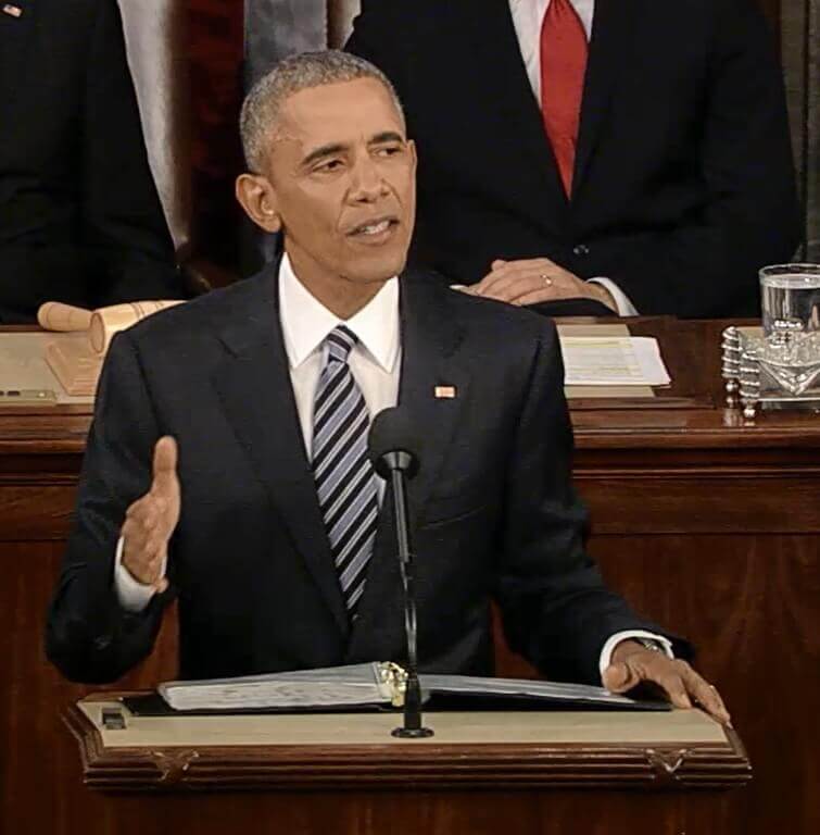 President Obama 2016 State of the Union address. Photo: White House